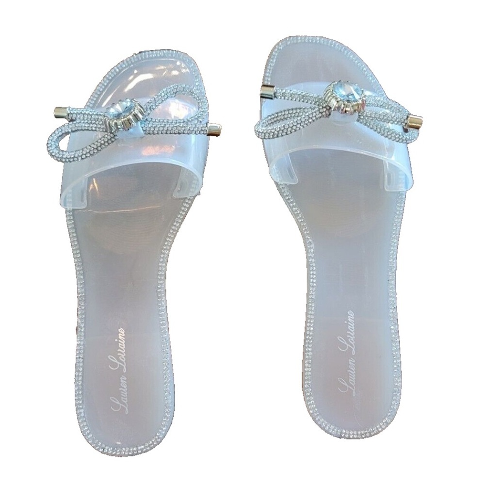 Lauren Lorraine “Breeze” Sandals – Clear – Size 7.5 – NIB - Picture 2 of 5